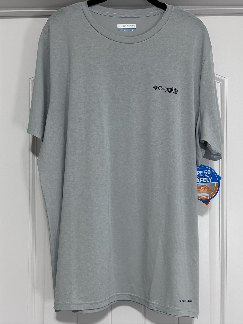 Columbia Short Sleeve Tee — Light Gray